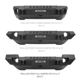 Go Rhino 230121T 2020-2021 Jeep Gladiator Trailline Winch Ready Front Full Width Bumper - BumperStock