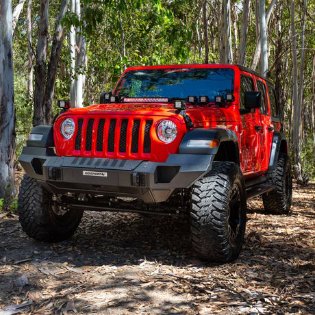 Go Rhino 230121T 2020-2021 Jeep Gladiator Trailline Winch Ready Front Full Width Bumper - BumperStock