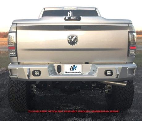 Hammerhead 600-56-0478 Dodge Ram 1500 2009-2018 Flush Mount Rear Bumper with Sensors - BumperStock