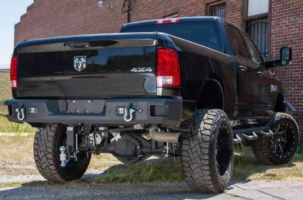 Hammerhead 600-56-0478 Dodge Ram 2500/3500 2010-2018 Flush Mount Rear Bumper with Sensors - BumperStock