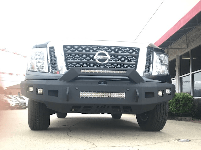 Hammerhead 600-56-0889 Nissan Titan 2016-2019 Front Non-Winch Bumper Formed Pre-Runner - BumperStock