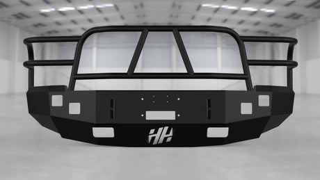 Hammerhead 600-56-0054 Chevy Silverado 1500 2007-2013 X-Series Front Winch Bumper Full Brushguard - BumperStock