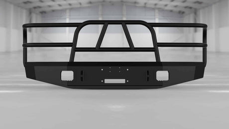 Hammerhead 600-56-0067 Ford Bronco 1992-1996 X-Series Front Winch Bumper Full Brushguard - BumperStock