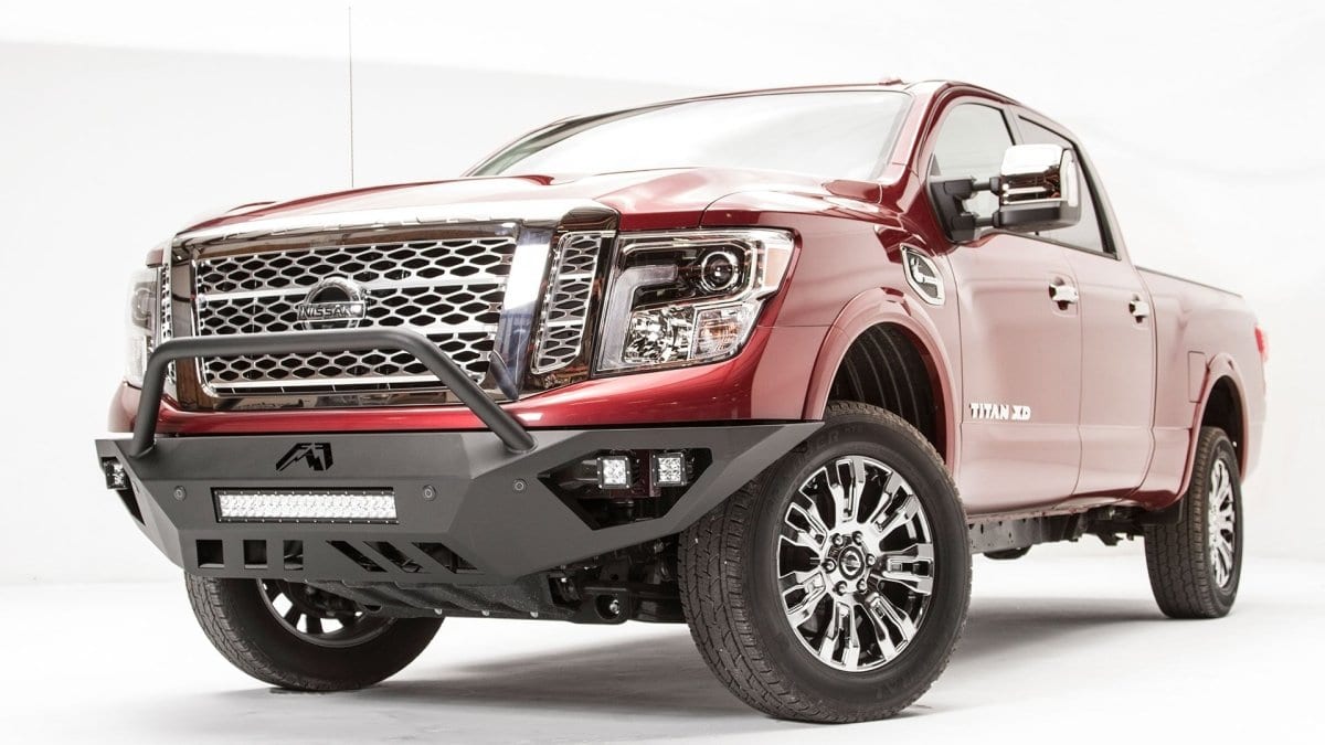 Fab Fours NT16-D3752-1 Nissan Titan XD 2016-2020 Vengeance Front Bumper ...