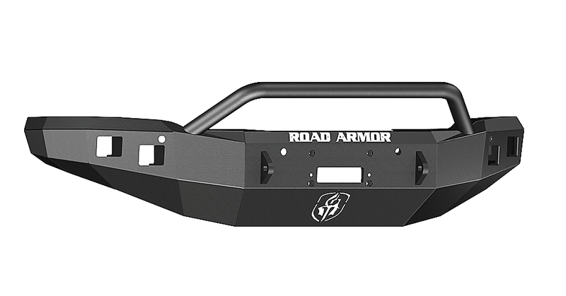 Road Armor 214R4B 2014-2015 GMC Sierra 1500 Stealth Front Winch Bumper Pre-Runner Guard-BumperStock