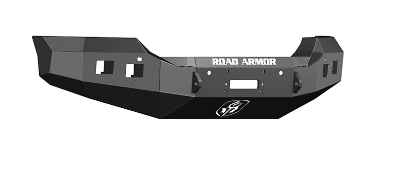 Road Armor 215R0B 2015-2019 GMC Sierra 2500/3500 Stealth Front Winch Bumper Base Guard-BumperStock