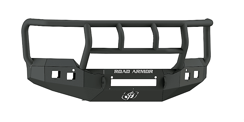 Road Armor 215R2B-NW 2015-2019 GMC Sierra 2500/3500 Stealth Front Non-Winch Bumper Titan II Guard-BumperStock