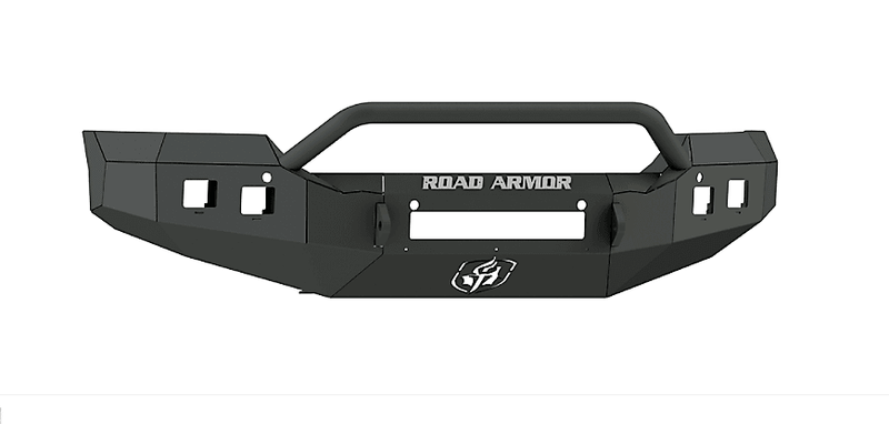 Road Armor 215R4B-NW 2015-2019 GMC Sierra 2500/3500 Stealth Front Non-Winch Bumper Pre-Runner Guard-BumperStock