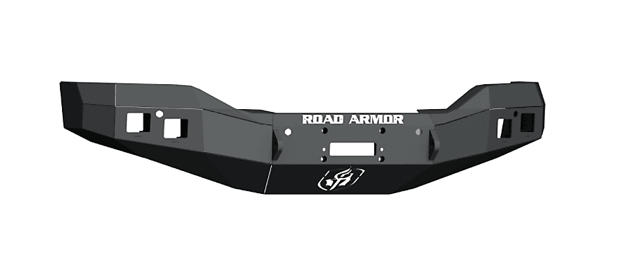 Road Armor 2161F0B 2016-2018 GMC Sierra 1500 Stealth Front Winch Bumper Base Guard - BumperStock