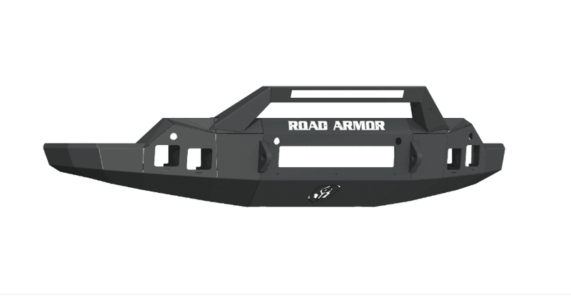 Road Armor 2191F3B-NW 2019-2021 GMC Sierra 1500 Stealth Front Non-Winch Bumper Sheet Metal Pre-Runner Guard - BumperStock
