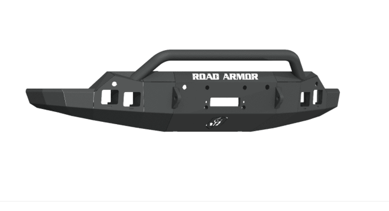 Road Armor 2191F4B 2019-2021 GMC Sierra 1500 Stealth Front Winch Bumper Pre-Runner Guard - BumperStock