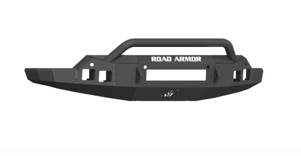 Road Armor 2191F4B-NW 2019-2021 GMC Sierra 1500 Stealth Front Non-Winch Bumper Pre-Runner Guard - BumperStock