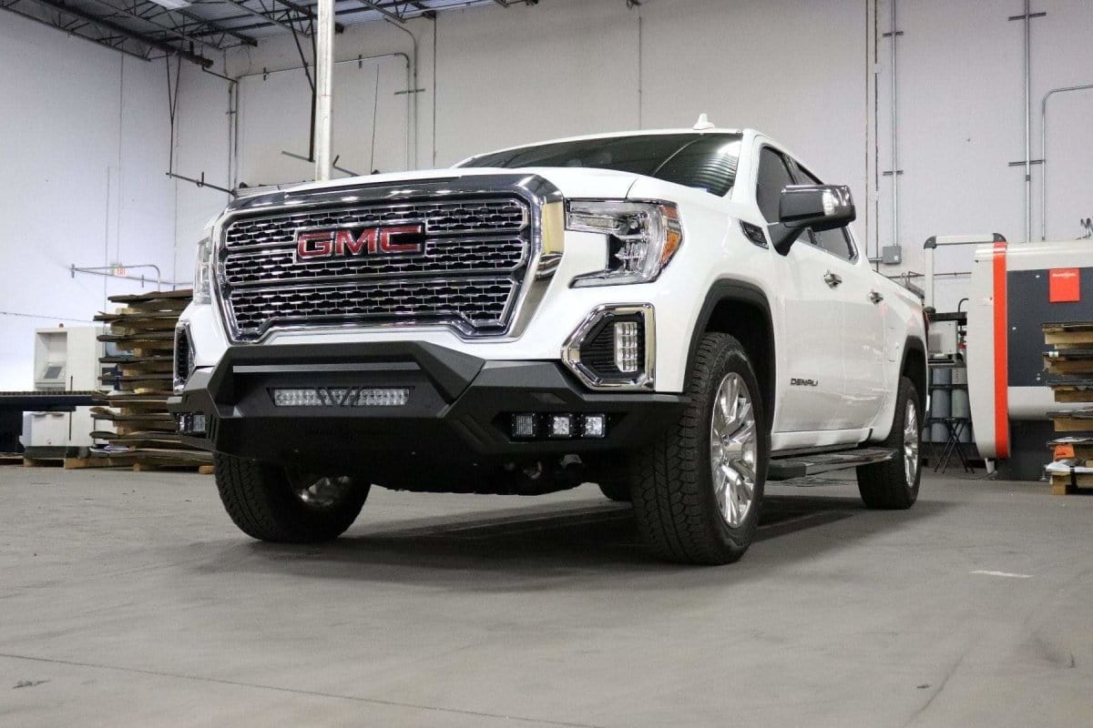 Road Armor 2191XF0B 2019-2021 GMC Sierra 1500 Spartan Front Bumper - BumperStock