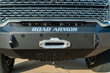 Road Armor Stealth 2202F0B 2020-2023 GMC Sierra 2500/3500 HD Winch Front Bumper with Square Light Cutouts - BumperStock