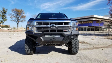Road Armor 3141XF0B 2014-2015 Chevy Silverado 1500 Spartan Front Bumper - BumperStock