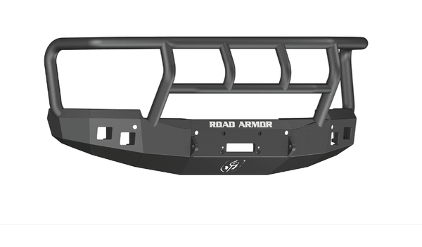 Road Armor 314R2B 2014-2015 Chevy Silverado 1500 Stealth Front Winch Bumper Titan II Guard-BumperStock