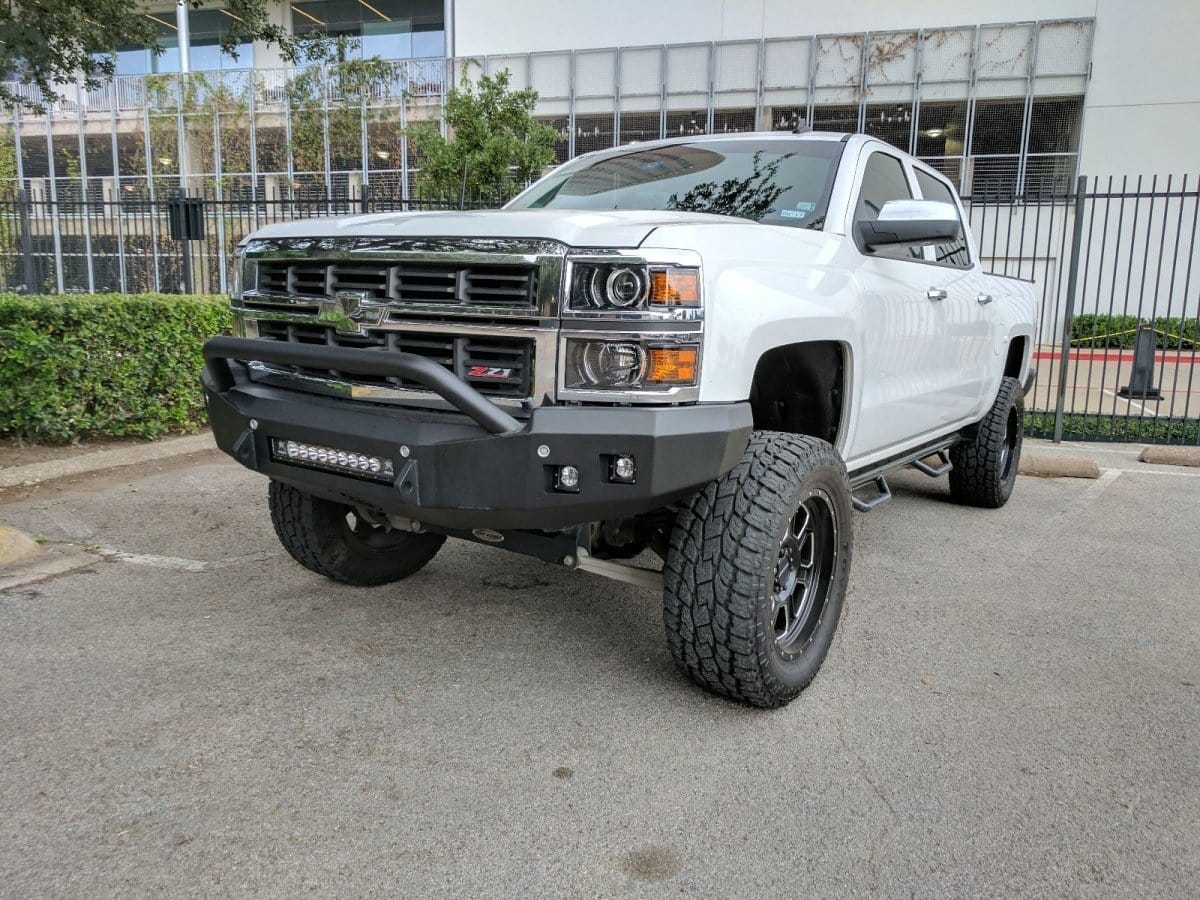 Textured Front Upper Bumper Cover For 2014-2015 Chevy Silverado 1500 - Unpainted, Direct Fit