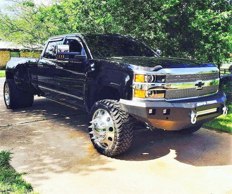 Road Armor 315R0B-NW 2015-2019 Chevy Silverado 2500/3500 Stealth Front Non-Winch Bumper Base Guard-BumperStock