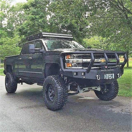 Road Armor 315R2B 2015-2019 Chevy Silverado 2500/3500 Stealth Front Winch Bumper Titan II Guard-BumperStock