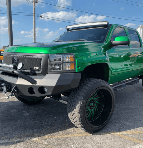 Road Armor 37704B 2008-2013 Chevy Silverado 1500 Stealth Front Winch Bumper Pre-Runner Guard-BumperStock
