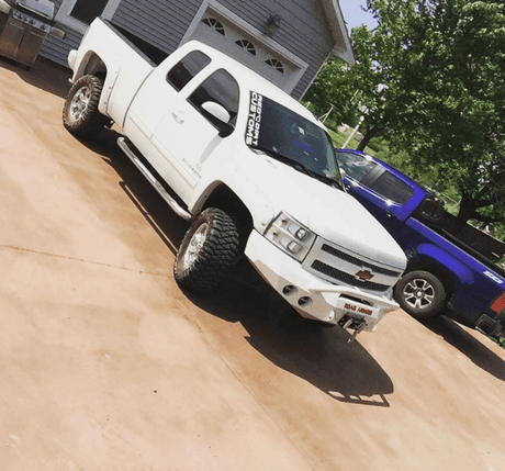 Road Armor 37704B 2008-2013 Chevy Silverado 1500 Stealth Front Winch Bumper Pre-Runner Guard-BumperStock