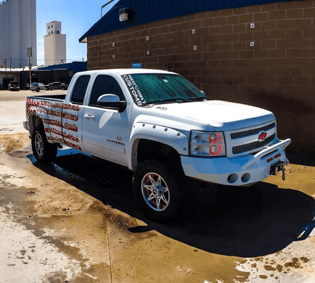 Road Armor 37704B 2008-2013 Chevy Silverado 1500 Stealth Front Winch Bumper Pre-Runner Guard-BumperStock