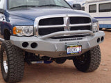 Road Armor 44034B 2002-2005 Dodge Ram 1500 Stealth Front Winch Bumper Pre-Runner Guard-BumperStock
