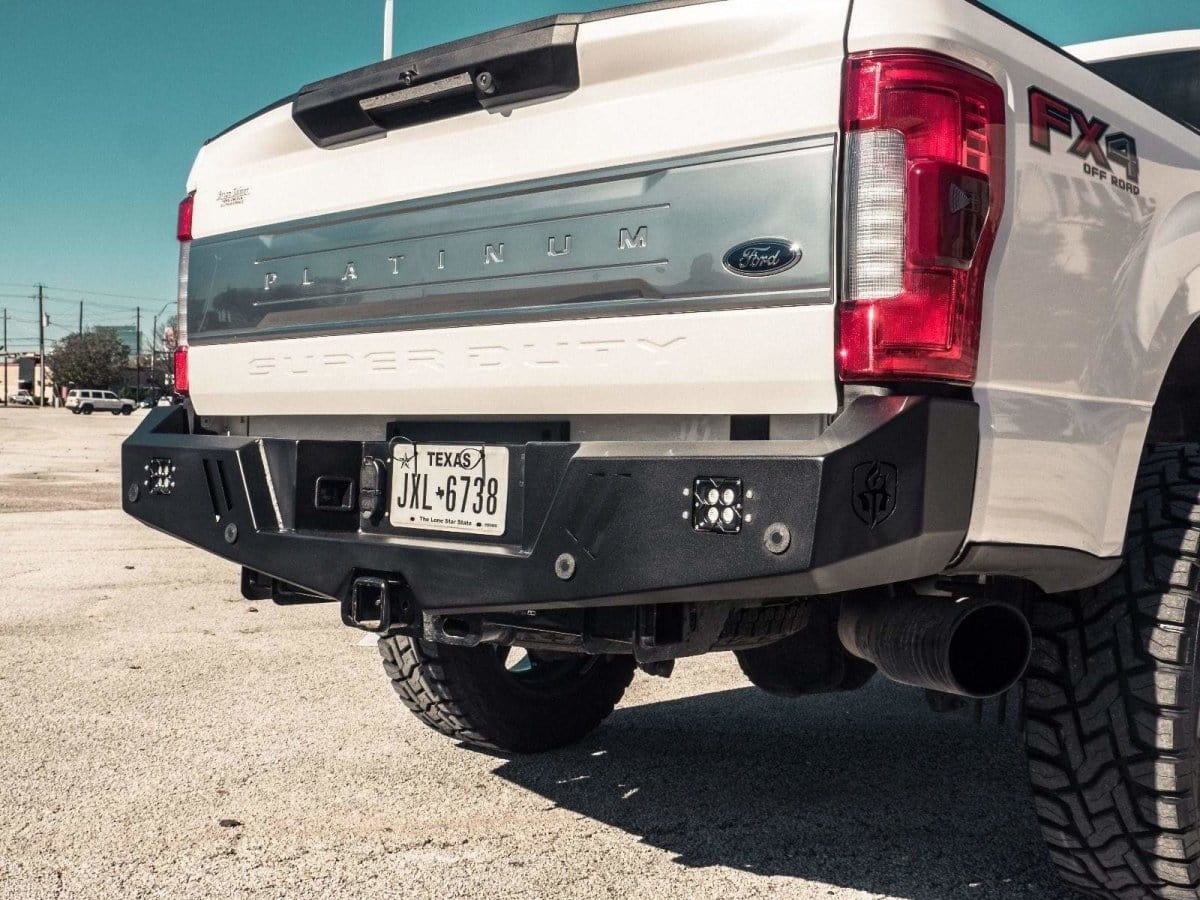 Road Armor 6172XR0B 2017-2021 Ford F250/F350/F450 Super Duty Spartan Rear Bumper - BumperStock
