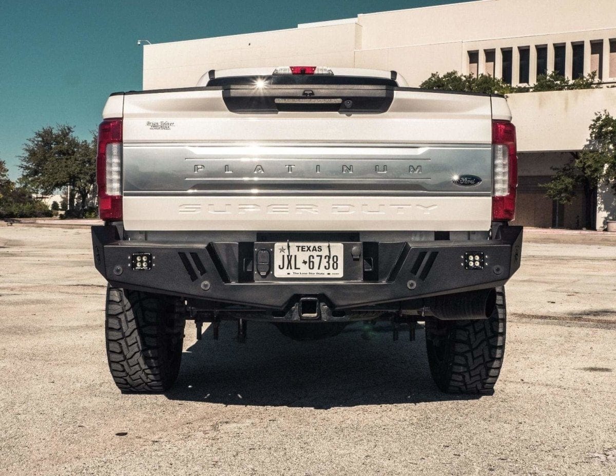 Road Armor 6172XR0B 2017-2021 Ford F250/F350/F450 Super Duty Spartan Rear Bumper - BumperStock