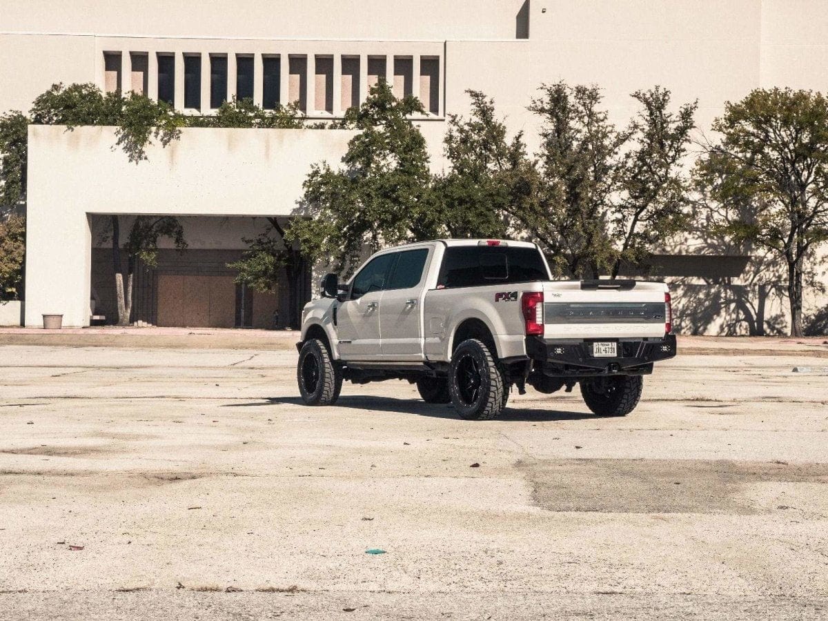 Road Armor 6172XR0B 2017-2021 Ford F250/F350/F450 Super Duty Spartan Rear Bumper - BumperStock