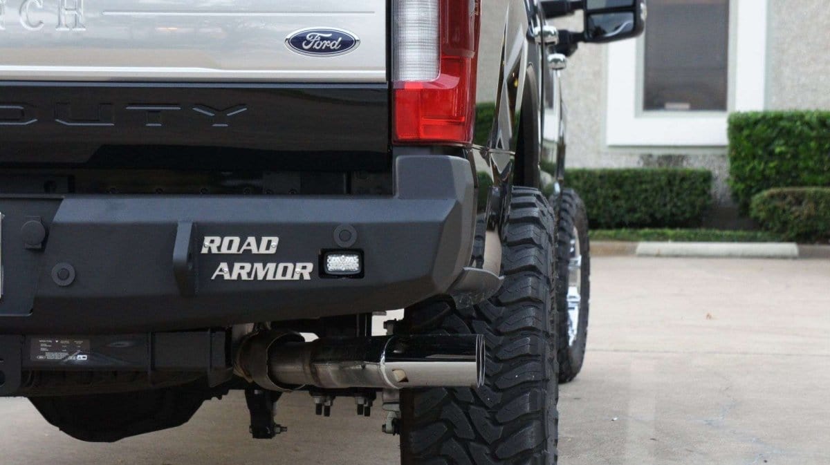 Road Armor 617RRB 2017-2021 Ford F250/F350/F450 Super Duty Stealth Rear Winch Bumper-BumperStock