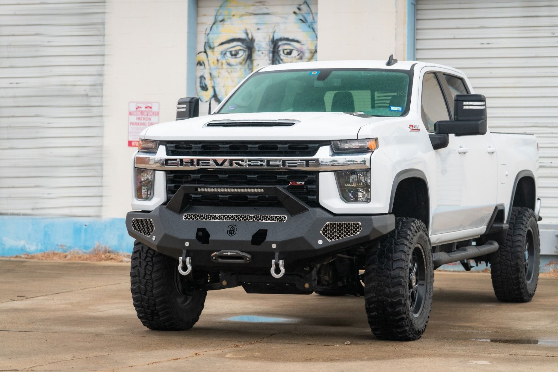 Road Armor Evolution 3202EF3B 2020-2023 Chevy Silverado 2500/3500 HD Sheet Metal Pre Runner Front Winch Bumper - BumperStock