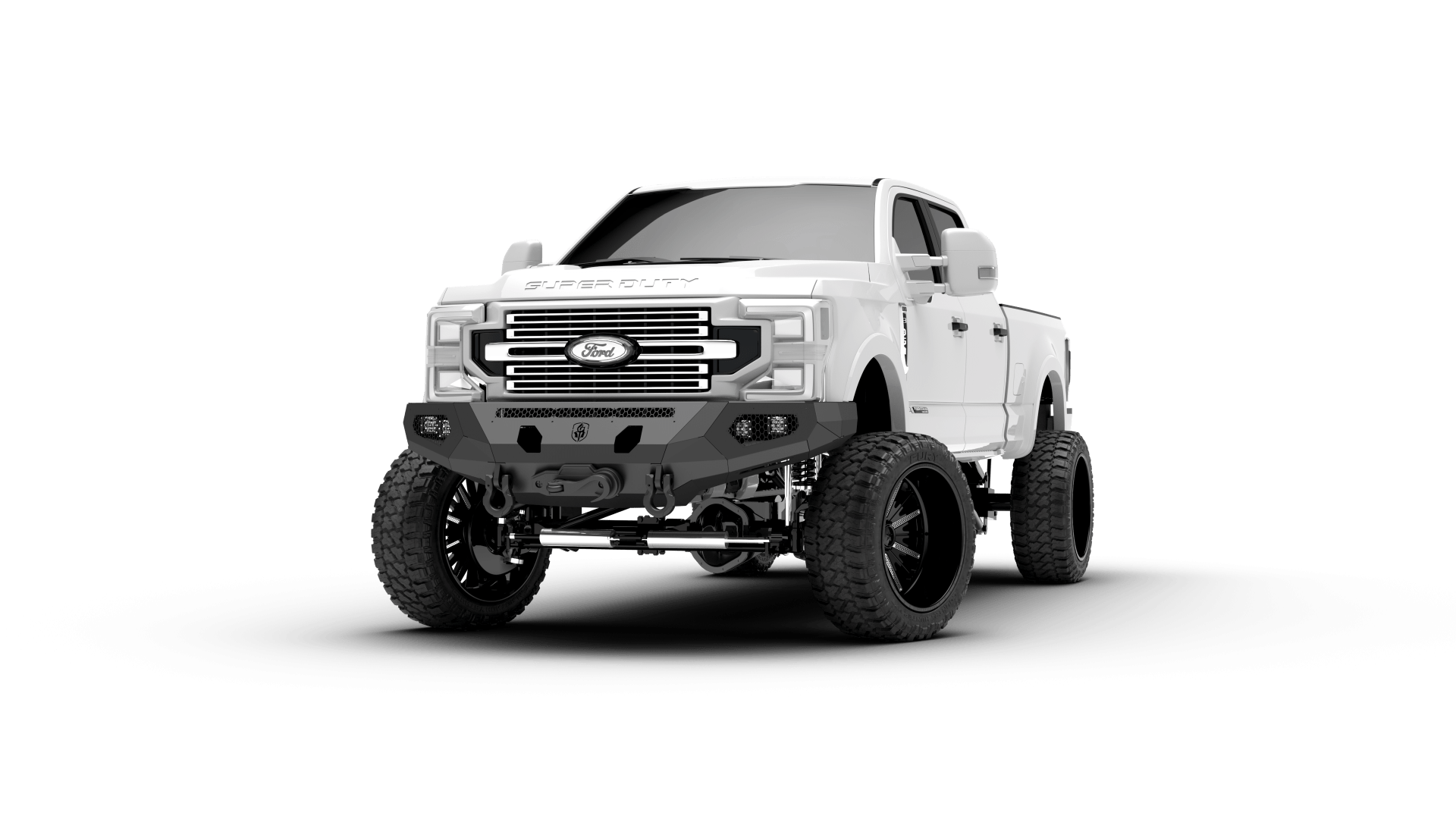 Road Armor Evolution 6172EF0B 2017-2022 Ford F250/F350 Super Duty Base Front Winch Bumper - BumperStock