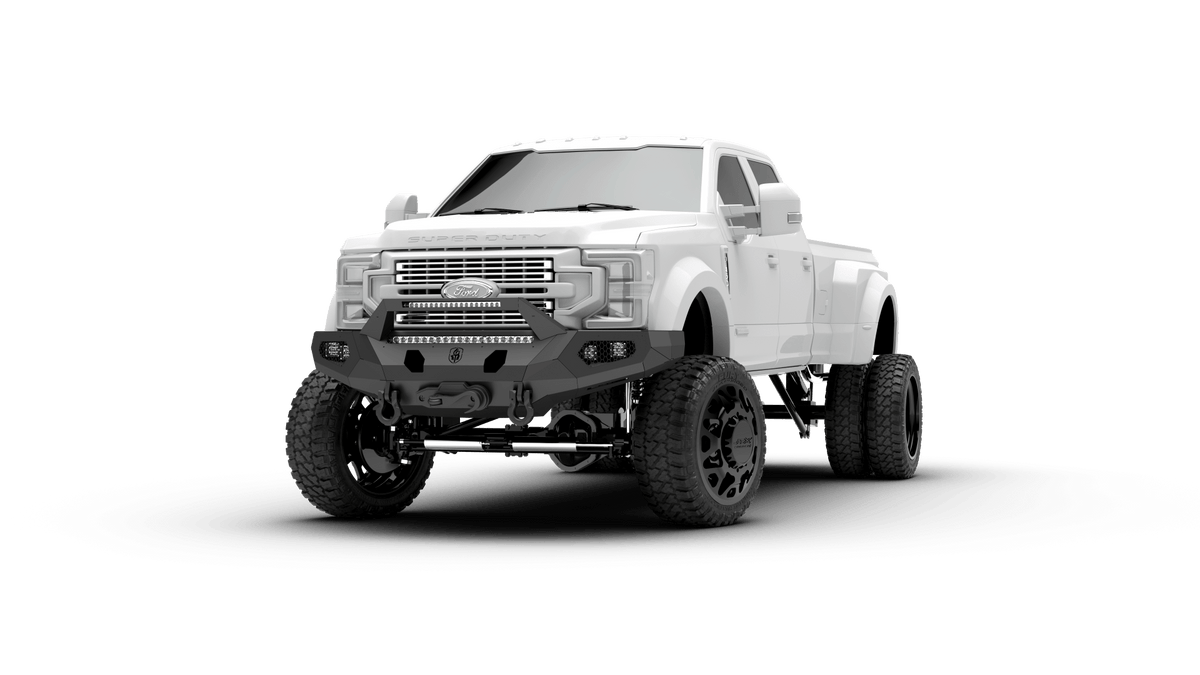 Road Armor Evolution 6174EF3B 2017-2022 Ford F250/F350 Super Duty Wide Flares Sheet Metal Pre Runner Front Winch Bumper - BumperStock