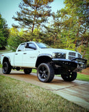 Road Armor Stealth 44074B 2006-2008 Dodge Ram 1500 Winch Front Bumper with Pre-Runner Guard and Round Light Cutouts - BumperStock