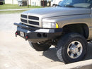 Road Armor Stealth 47004B 1994-1996 Dodge Ram 1500/2500/3500 Winch Front Bumper with Pre-Runner Guard and Round Light Cutouts - BumperStock