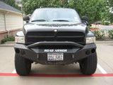 Road Armor Stealth 47014B 1997-2001 Dodge Ram 1500 Winch Front Bumper with Pre-Runner Guard and Round Light Cutouts - BumperStock