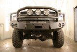 Road Armor Stealth 47015B 1997-2001 Dodge Ram 1500 Winch Front Bumper with Lonestar Guard and Round Light Cutouts - BumperStock