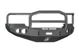 Road Armor Stealth 60505B 2005-2007 Ford F250/F350/F450/Excursion Winch Front Bumper with Lonestar Guard and Round Light Cutouts - BumperStock