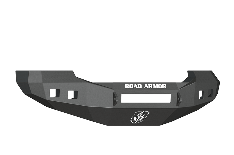 Road Armor Stealth 605R0B-NW 2005-2007 Ford F250/F350/F450/Excursion Non-Winch Front Bumper with Square Light Cutouts - BumperStock