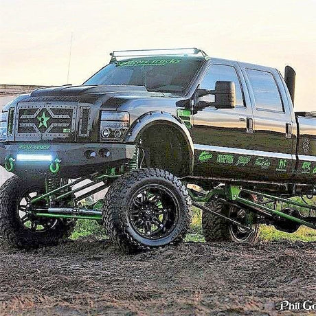 Road Armor Stealth 60800B-NW 2008-2010 Ford F250/F350/F450 Non-Winch Front Bumper with Round Light Cutouts - BumperStock