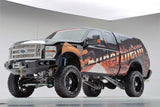 Road Armor Stealth 60800B 2008-2010 Ford F250/F350/F450 Winch Front Bumper with Round Light Cutouts - BumperStock