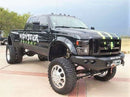 Road Armor Stealth 60800B 2008-2010 Ford F250/F350/F450 Winch Front Bumper with Round Light Cutouts - BumperStock