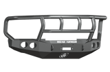 Road Armor Stealth 60802B 2008-2010 Ford F250/F350/F450 Winch Front Bumper with Titan II Guard and Round Light Cutouts - BumperStock