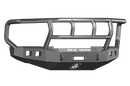 Road Armor Stealth 608R2B 2008-2010 Ford F250/F350/F450 Winch Front Bumper with Titan II Guard and Square Light Cutouts - BumperStock