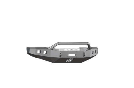 Road Armor Stealth 608R4B 2008-2010 Ford F250/F350/F450 Winch Front Bumper with Pre-Runner Guard and Square Light Cutouts - BumperStock