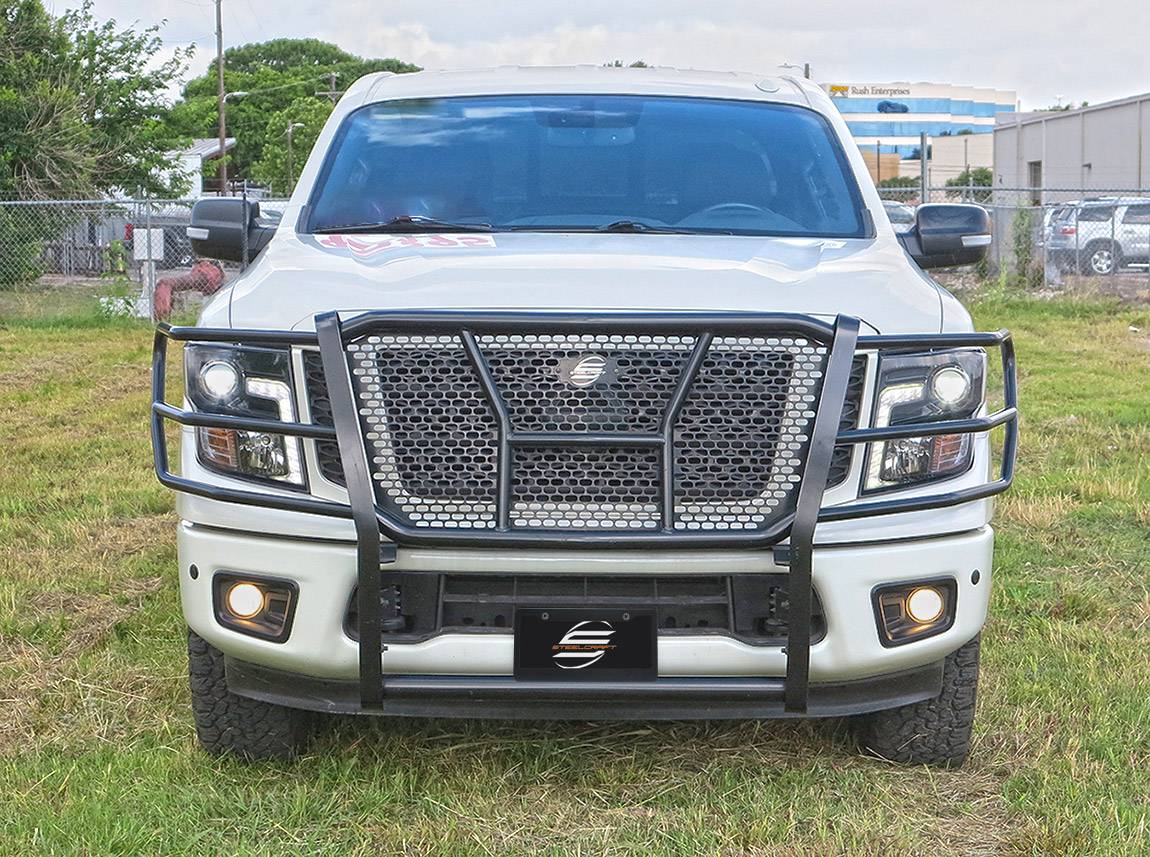 Steelcraft 50 4140C 2017 2024 Nissan Titan HD Front Grille Guard steelcraft-50-4140c-2017-2024-nissan-titan-hd-front-grille-guard