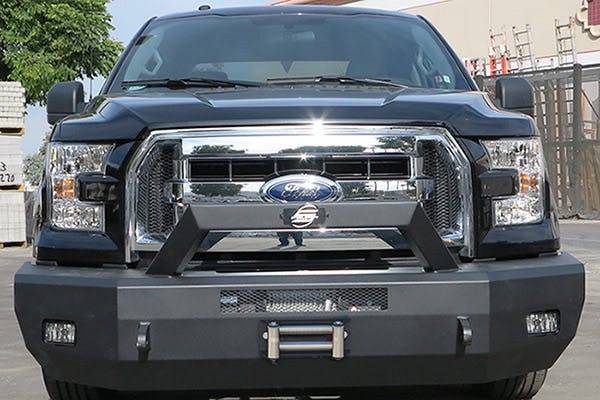 Steelcraft 70-11410 2015-2017 Ford F150 HD Elevation Bullnose Front Bumper Winch Ready - BumperStock