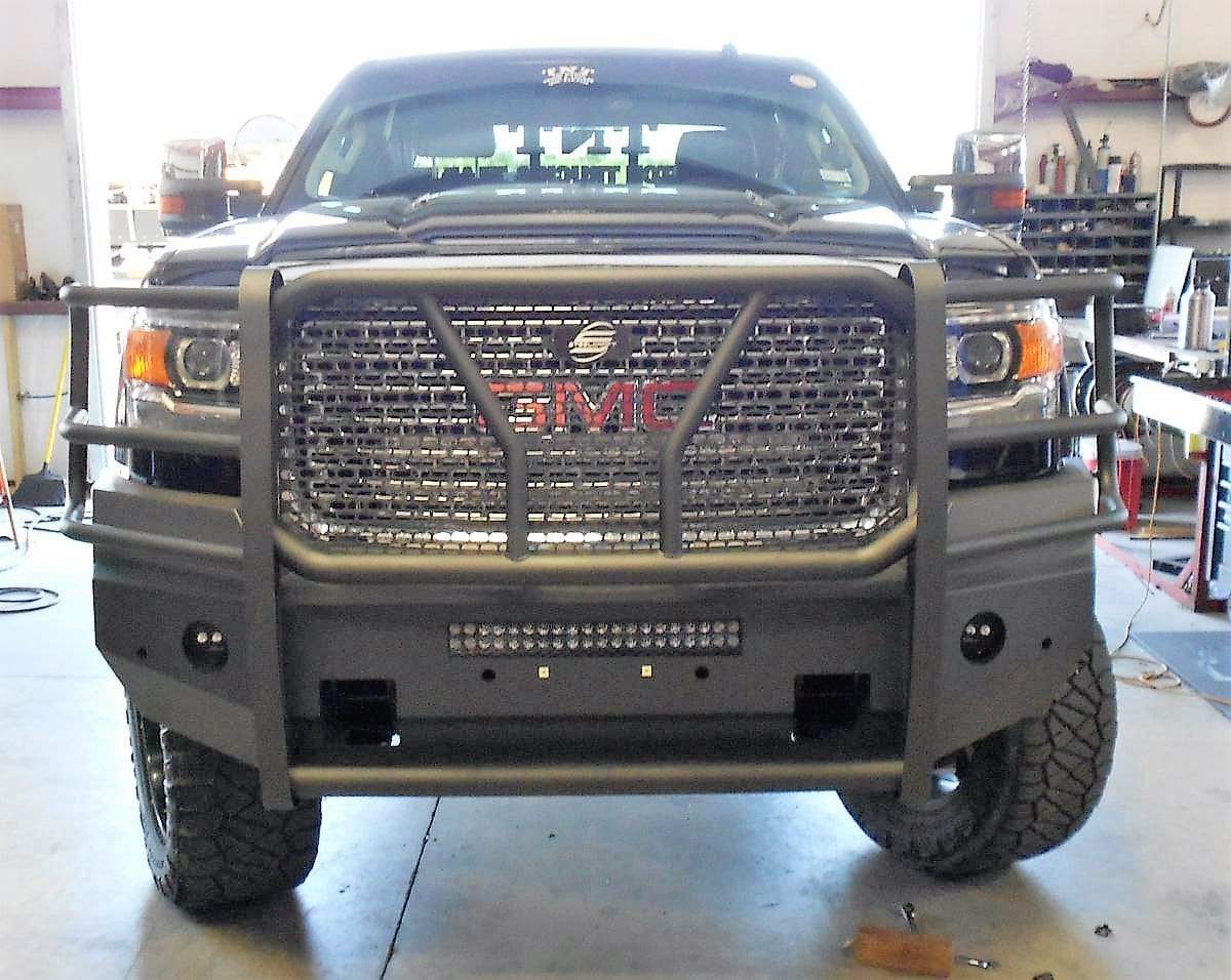 Steelcraft AL60-10460 2015-2019 GMC Sierra 2500/3500 HD Elevation Aluminum Front Bumper - BumperStock