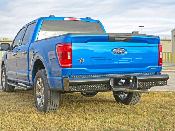 Steelcraft HD21420 2015-2023 Ford F150 HD Bumper Replacements Rear Bumper - BumperStock
